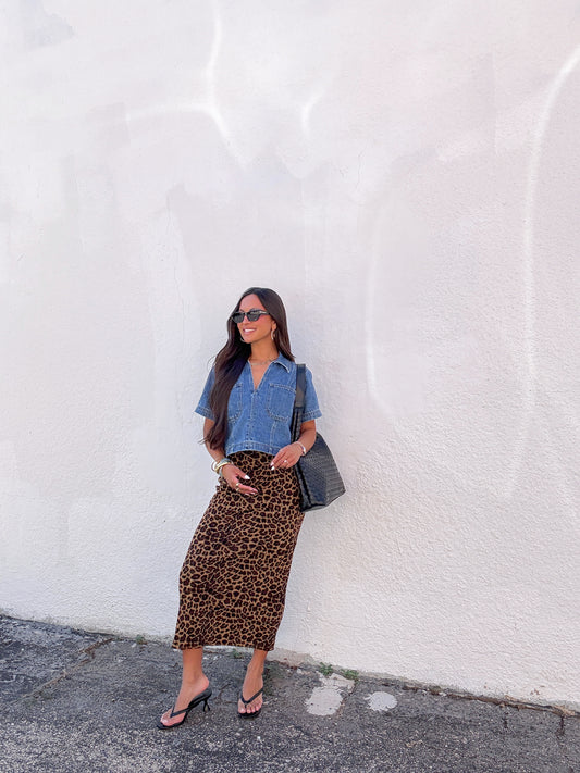 Berkley Leopard Skirt