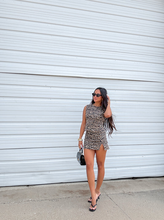 Charli Leopard Set
