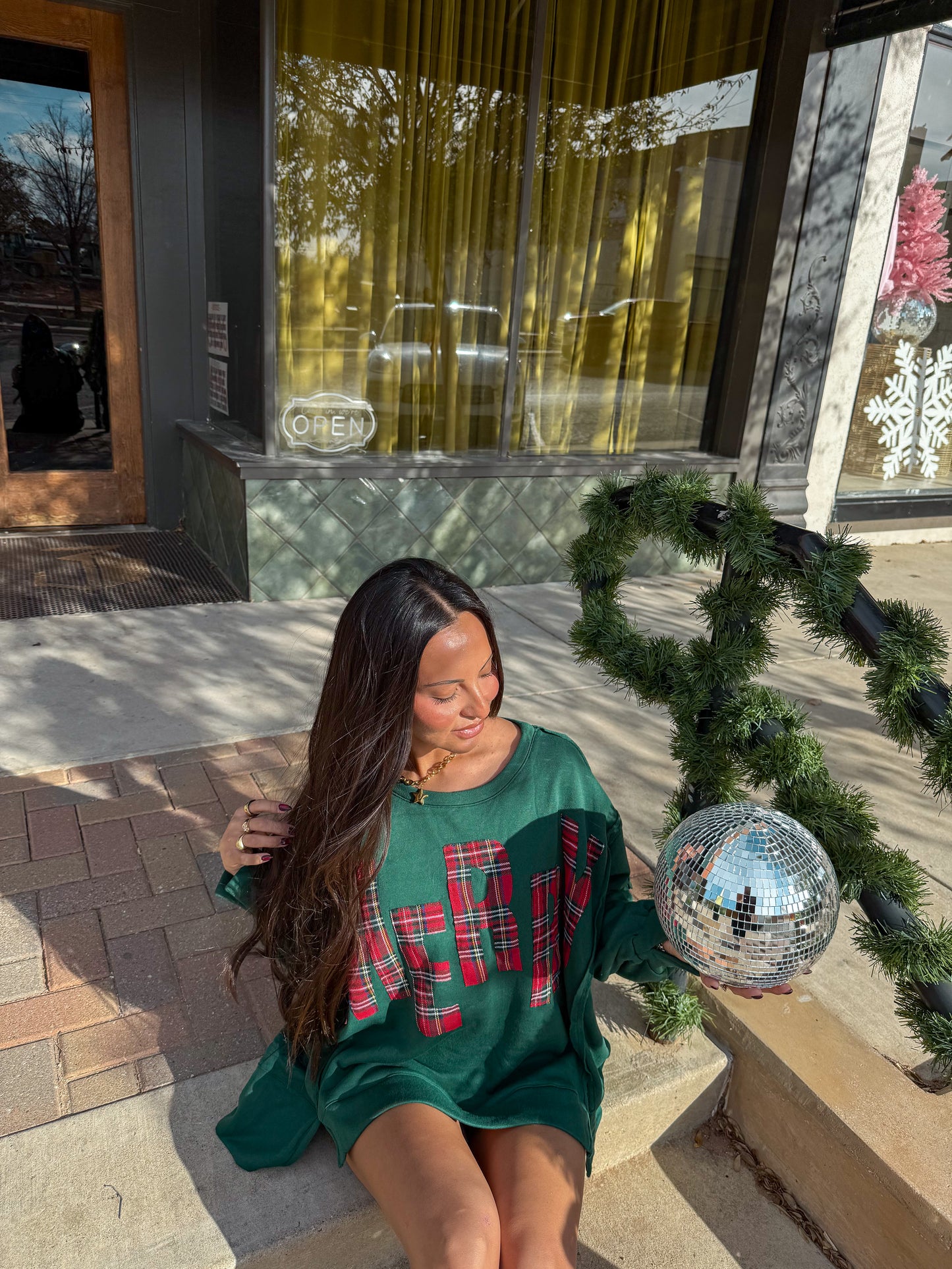 Green Merry Sweater