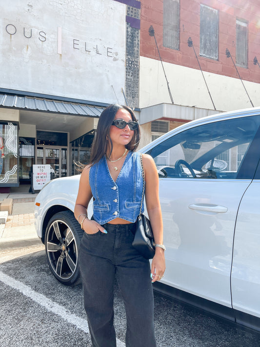 Denim Vest Slay