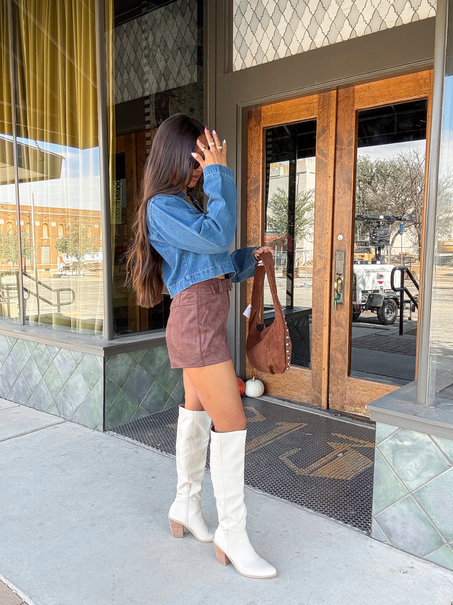 Kris Denim Top