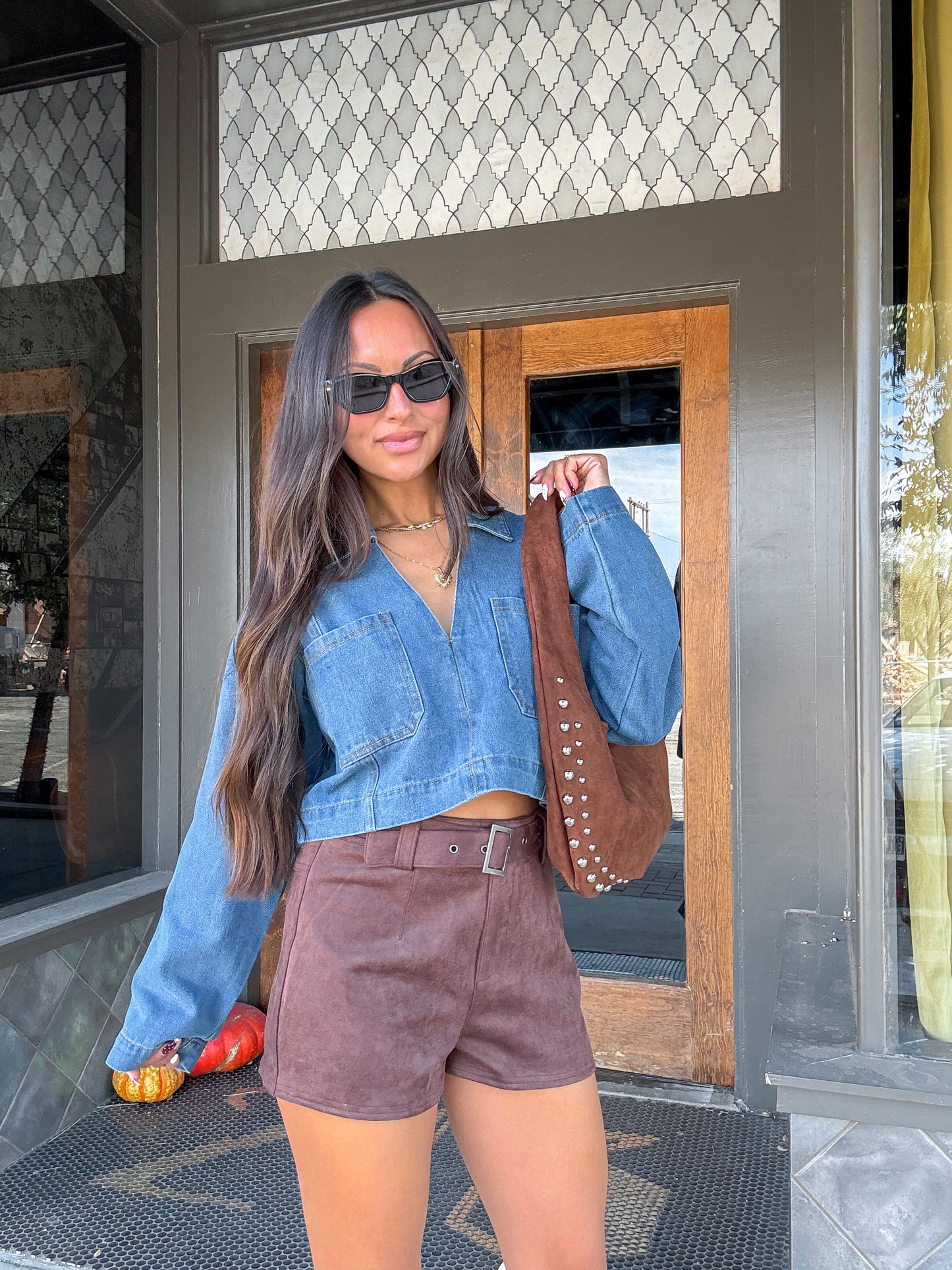 Kris Denim Top