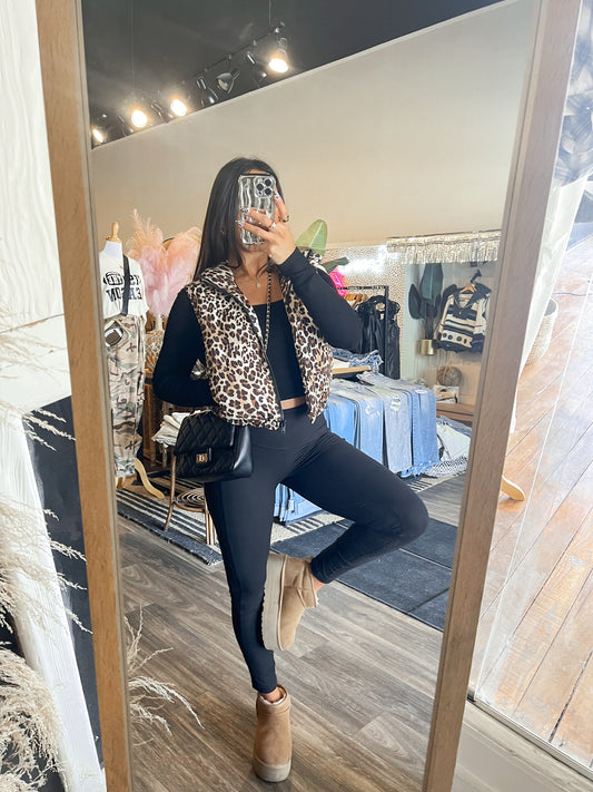JC Leopard Vest