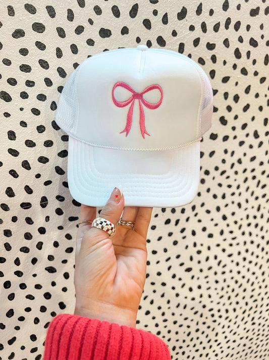 Pink Bow Trucker