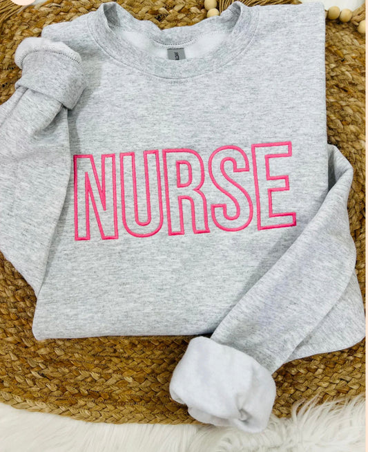 Nurse Embroidered Sweater *preorder*