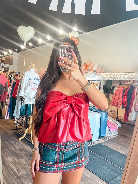 Red Bow Top