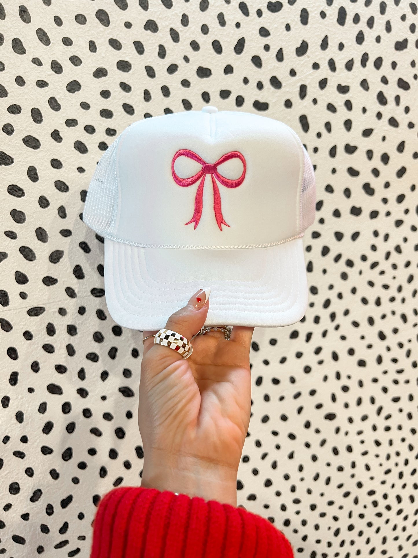 Pink Bow Trucker