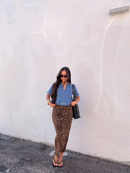 Berkley Leopard Skirt