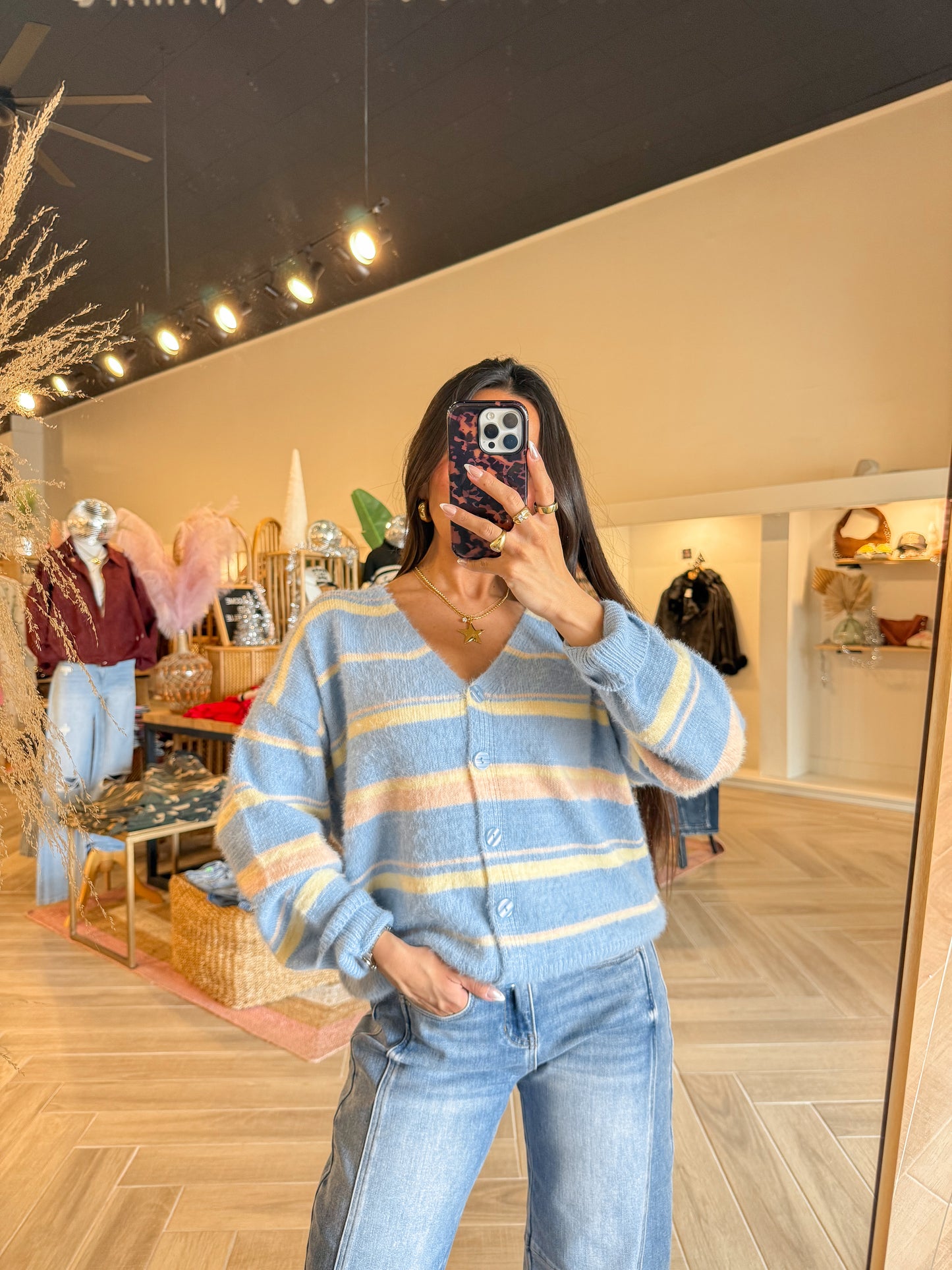 Leah Stripe Cardigan