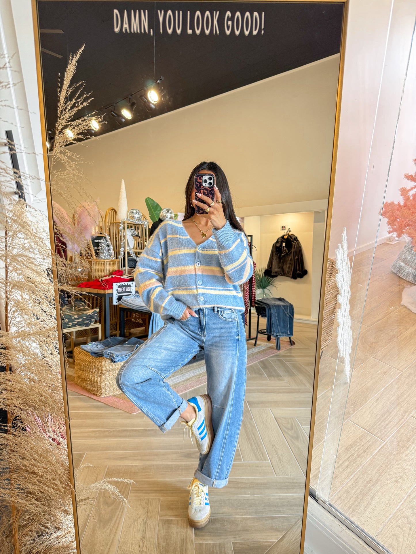 Leah Stripe Cardigan