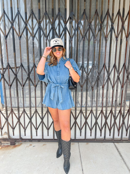 Swade Denim Romper