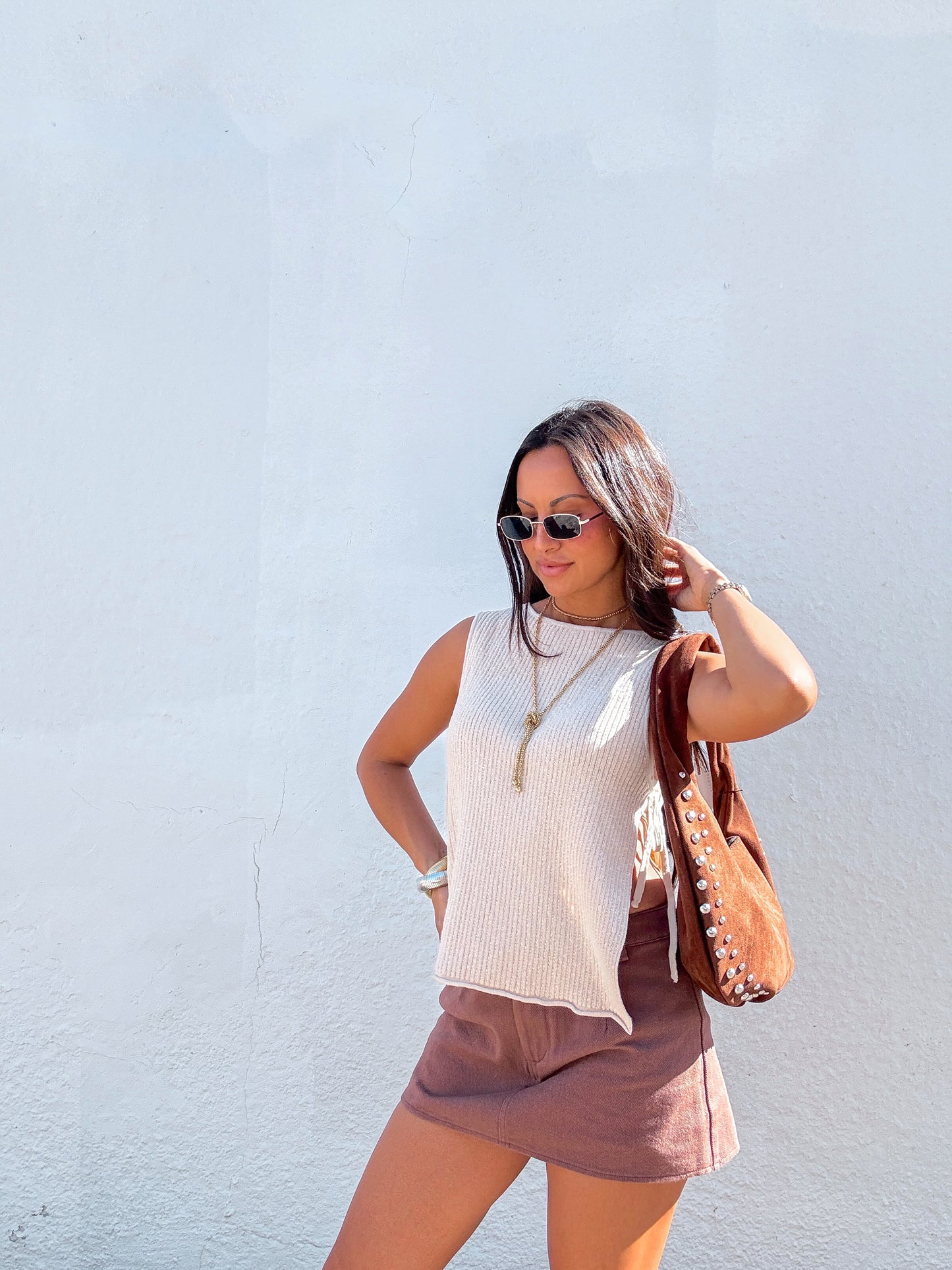 Neutral Girl Top