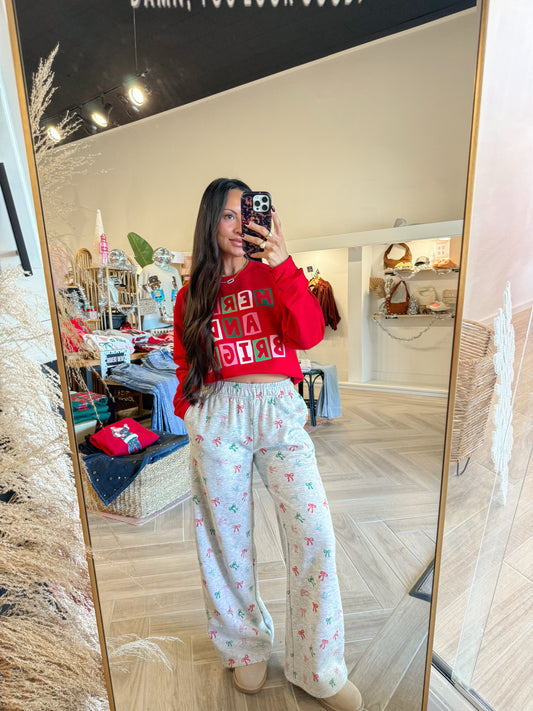 Bow Print Sweatpants