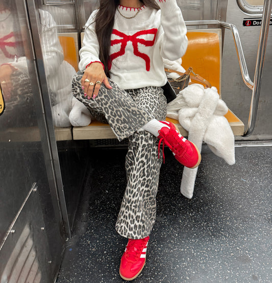 Red Bow Sweater