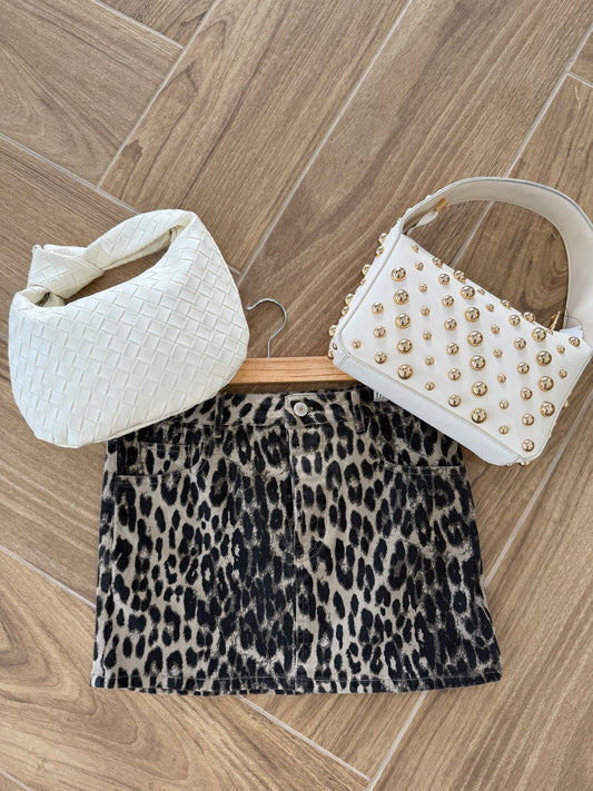 Tayler Leopard Skirt