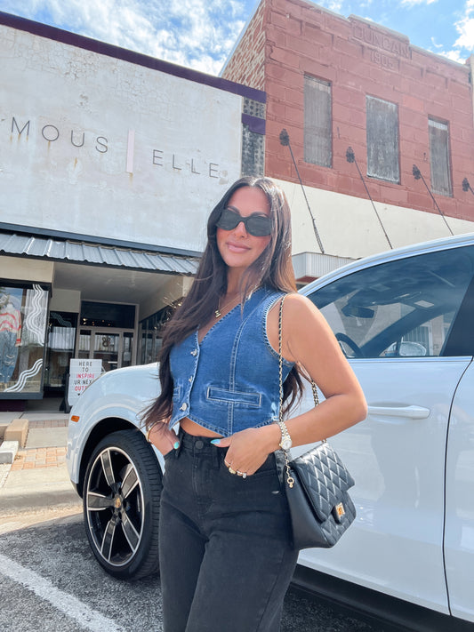 Denim Vest Slay