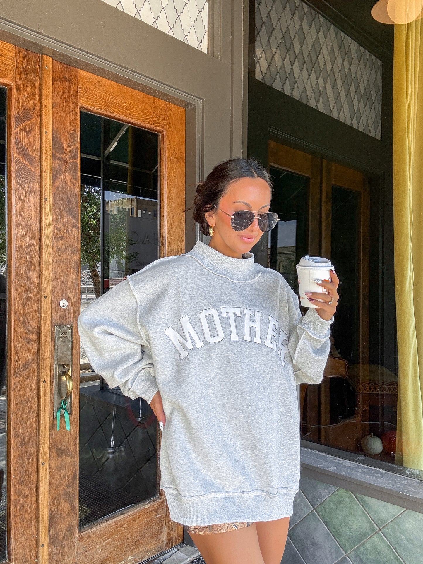 Mother Mock Neck Sweater