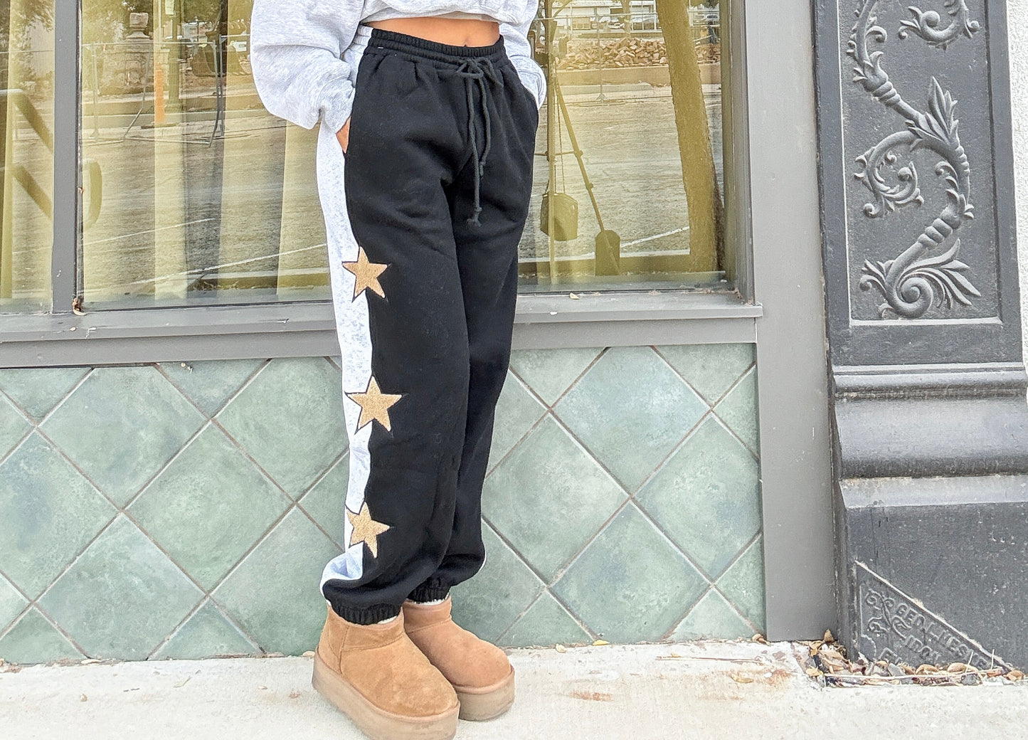 Star Sherpa Sweatpants