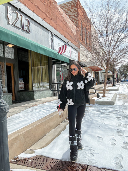 Floral Sherpa Jacket