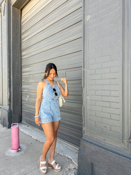West Denim Romper