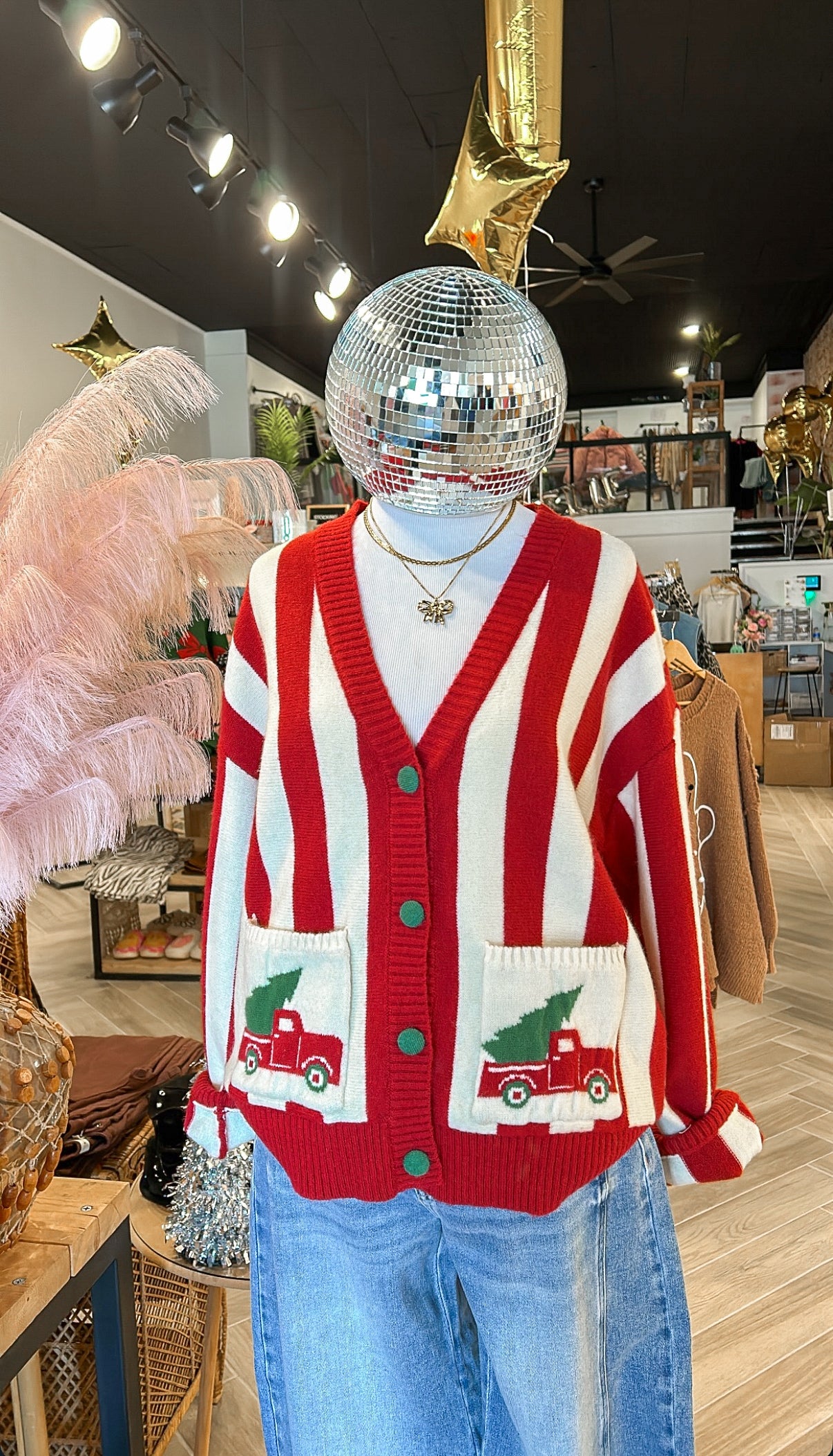 Christmas Truck Cardigan