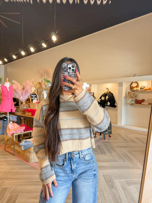 Butter Stripe Sweater