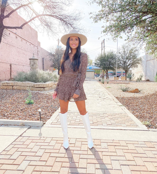 Mocha Leopard Romper